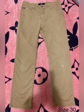 Vans Men's Straight Jeans in Khaki Brown